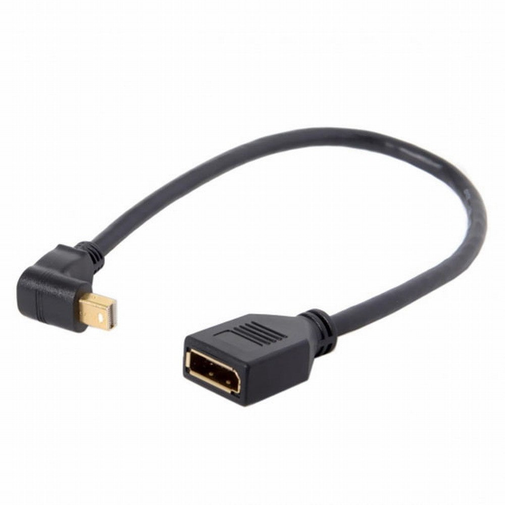 Chenyang Up Angled Mini DP DisplayPort 90 Degree to DisplayPort Female Cable for Displays Monitors DP-013-UP