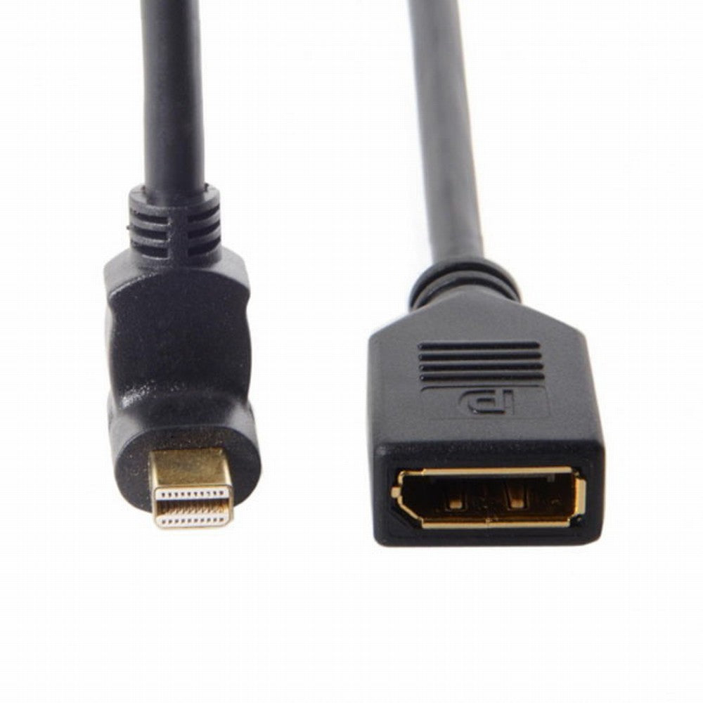 Chenyang Up Angled Mini DP DisplayPort 90 Degree to DisplayPort Female Cable for Displays Monitors DP-013-UP