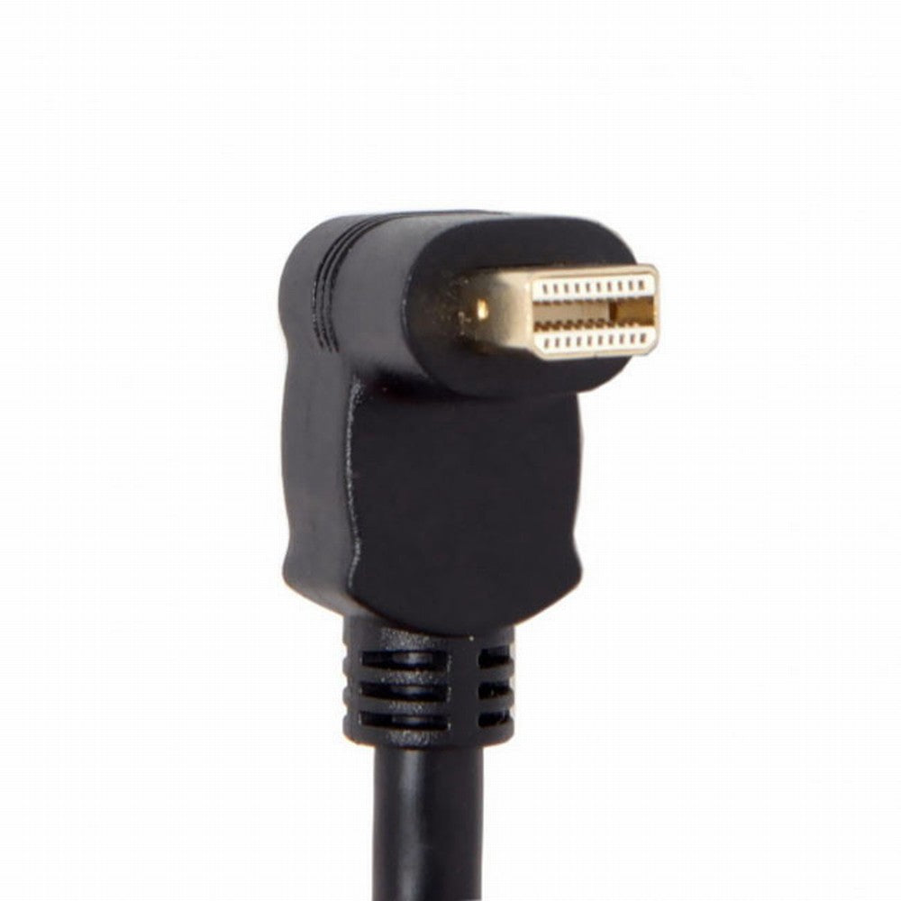 Chenyang Down Angled Mini DP DisplayPort 90 Degree to DisplayPort Female Cable for Displays Monitors DP-013-DN