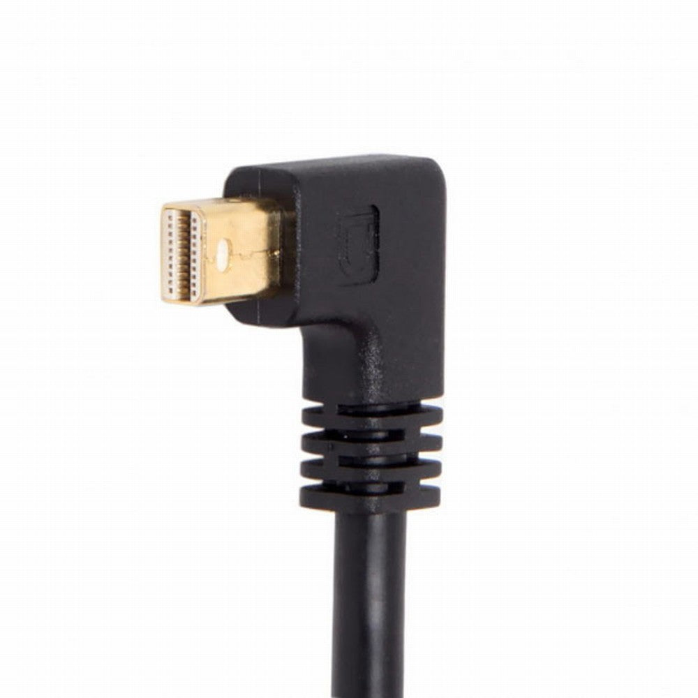 Chenyang Right Angled Mini DP DisplayPort 90 Degree to DisplayPort Female Cable for Displays Monitors DP-013-RI