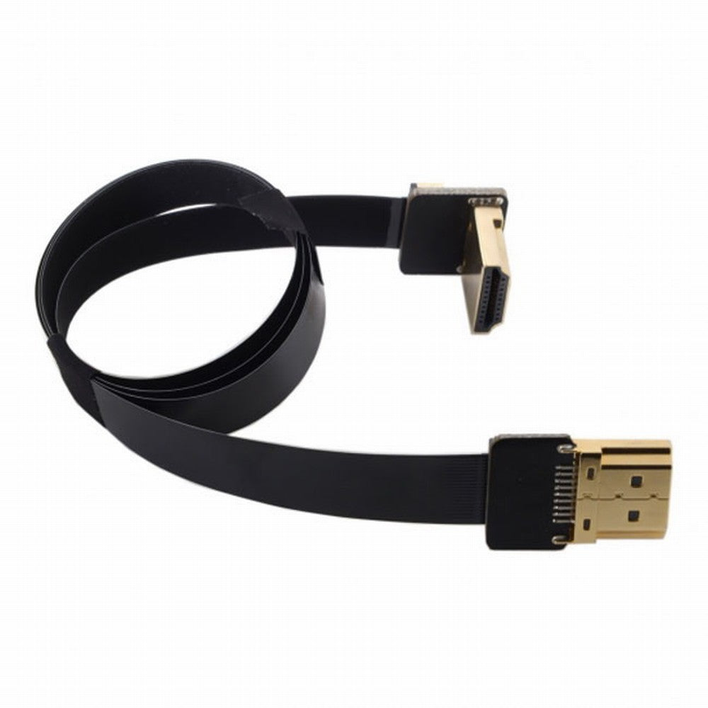 Chenyang CYFPV FPV HDMI Male to Up Angled 90D HDMI Male HDTV FPC Flat Cable for FPV HDTV Multicopter Aerial Photography CC-HD-198-UP