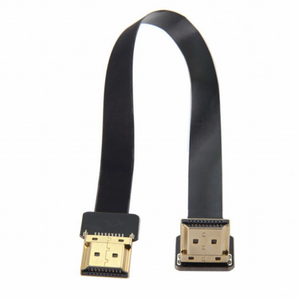 Chenyang CYFPV FPV HDMI Male to Up Angled 90D HDMI Male HDTV FPC Flat Cable for FPV HDTV Multicopter Aerial Photography CC-HD-198-UP