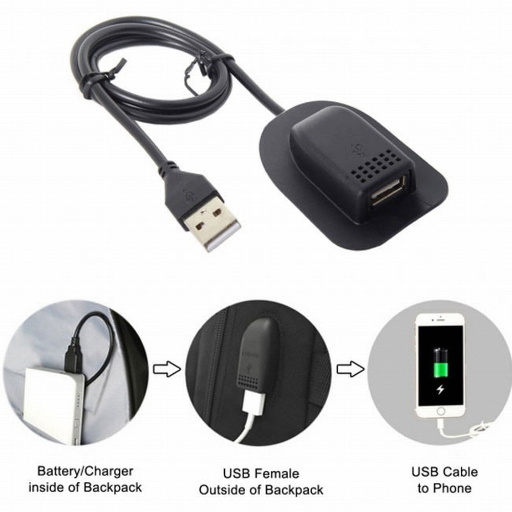 Chenyang Backpack USB Charging Cable Practical Convenient Outdoor Travel Camping External U2-013