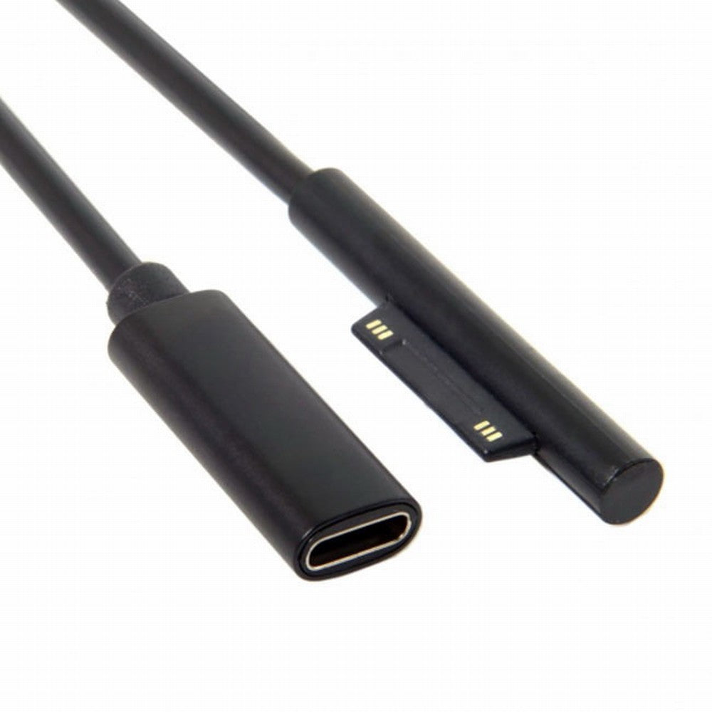 Chenyang DC 15V Type-C USB-C Female to Surface Pro3 Pro4 Pro5 Pro6 Book Pro Charge Cable UC-109-SURFA3