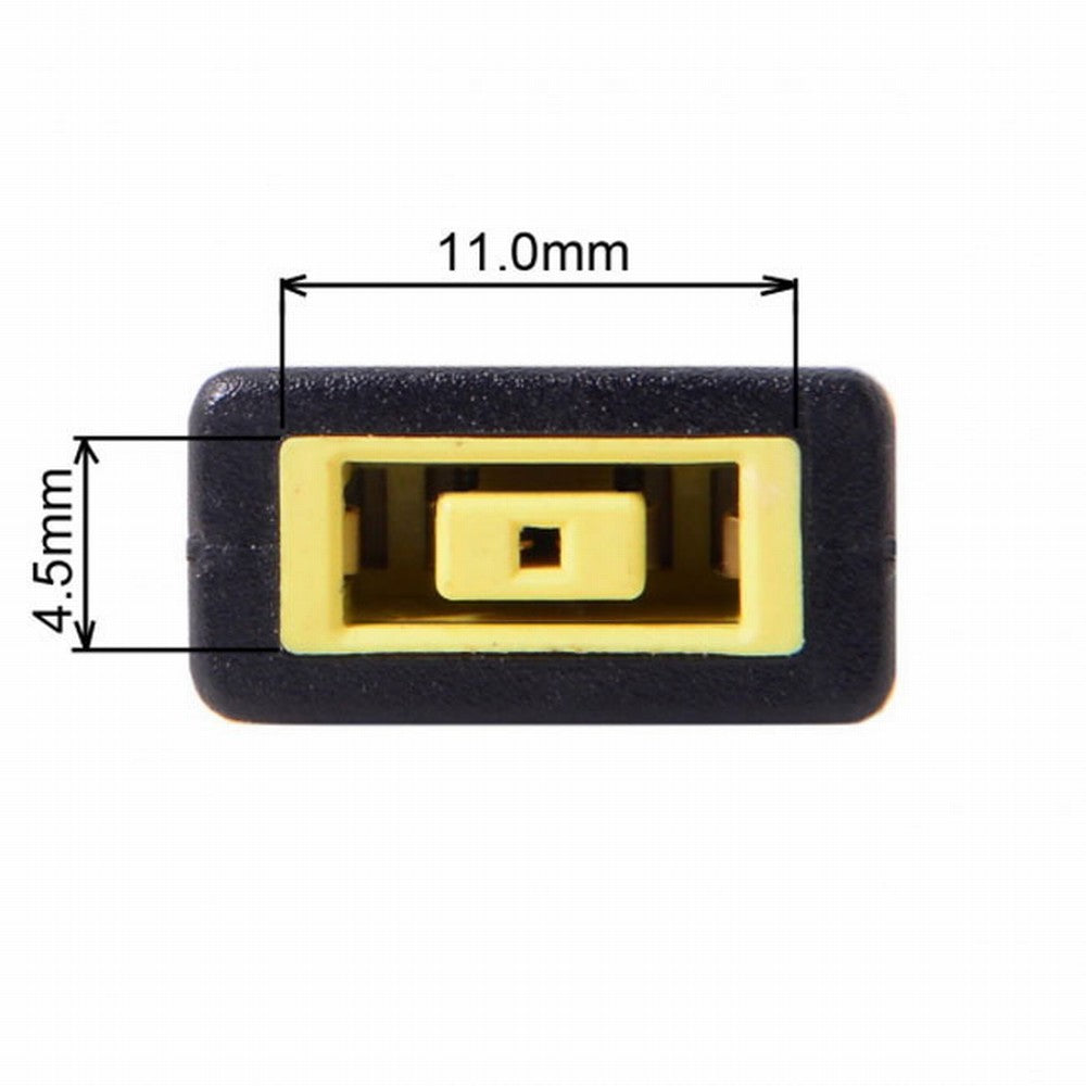 Chenyang Rectangle Jack Lenovo Input to USB-C Type-C Power Plug Charge Adapter for Laptop Phone UC-211-BK-1145MM