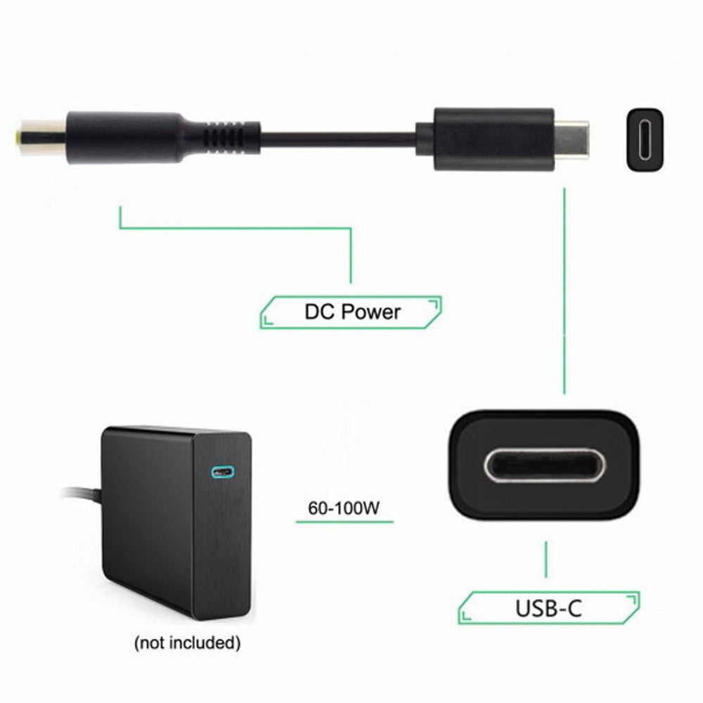 Chenyang Type C USB-C Input to DC 7.9*5.4mm Power PD Charge Cable for Laptop 18-20V UC-106-7954HP