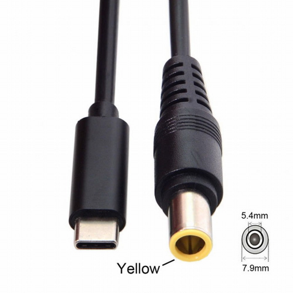 Chenyang Type C USB-C Input to DC 7.9*5.4mm Power PD Charge Cable for Laptop 18-20V UC-106-7954HP