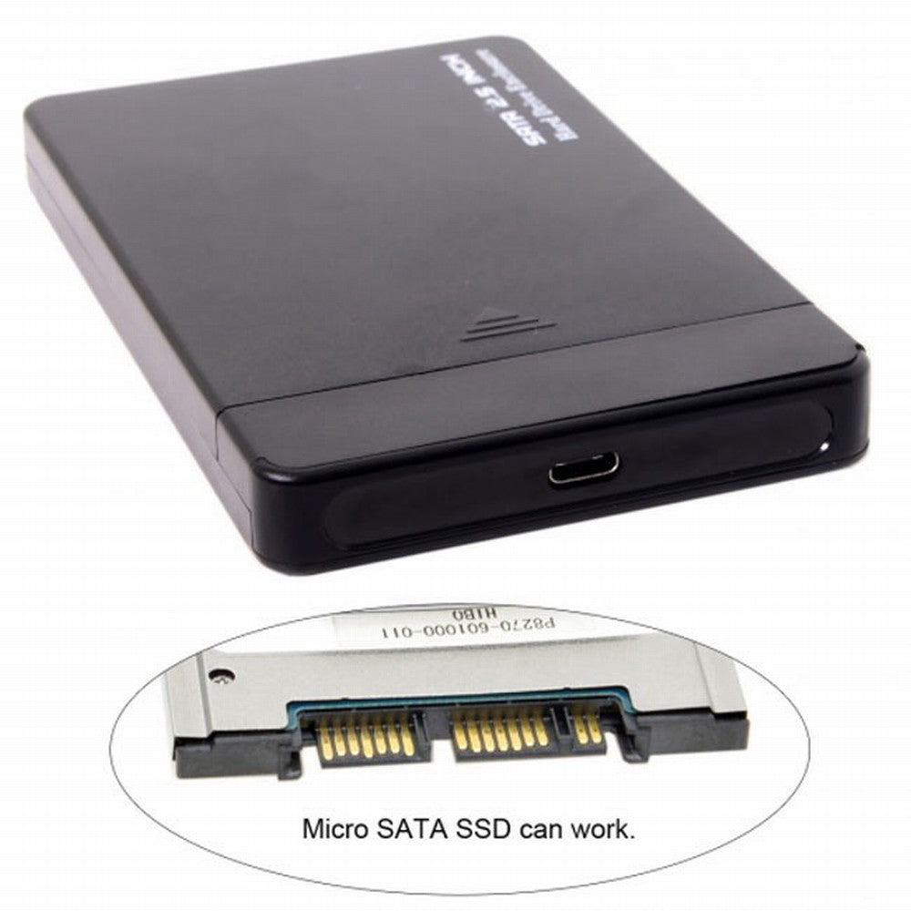 Chenyang USB 3.1 Type-C USB-C to 1.8 inch Micro SATA 16pin 7+9 SSD to External Hard disk Enclosure UC-120