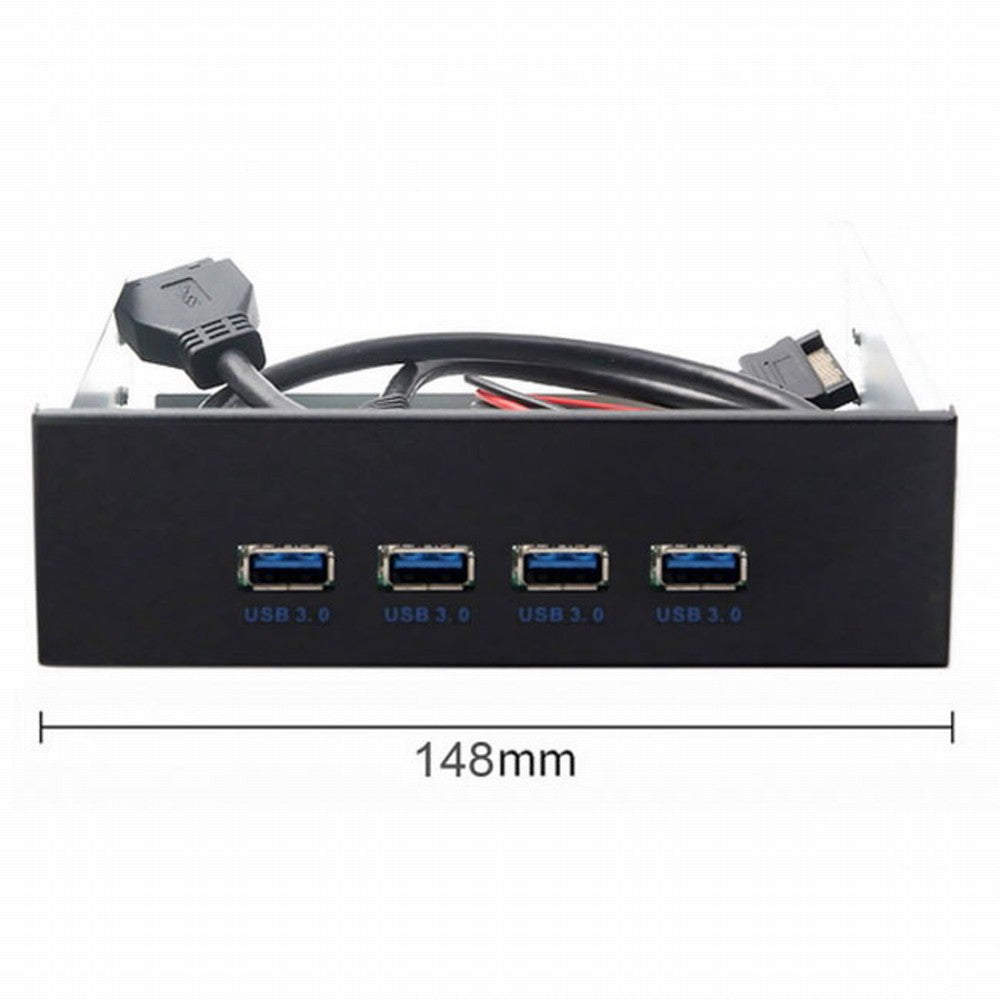 Chenyang USB 3.0 HUB 4 Ports Front Panel to Motherboard 20Pin Connector Cable for 5.25" CD-ROM Bay U3-100