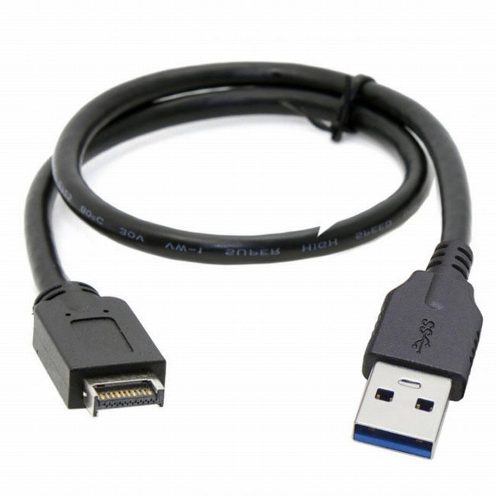 Chenyang USB 3.1 Front Panel Header to USB 3.0 Type-A Male Extension Data Cable 50cm UC-117