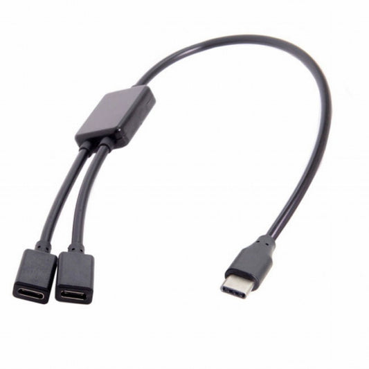 Chenyang Type-C to Dual Ports USB-C Female Hub Cable For Laptop PC Mouse Flash Disk UC-127