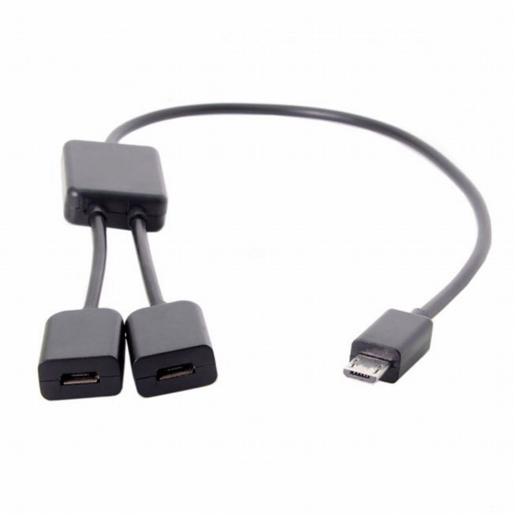 Chenyang Micro USB to Dual Ports Micro USB Female Hub Cable For Laptop PC Mouse Flash Disk U2-127