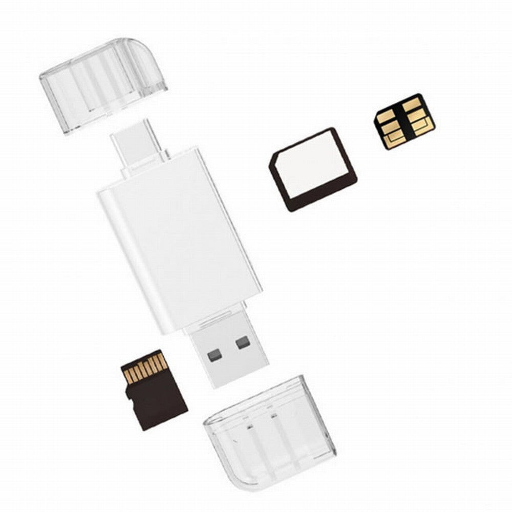 Chenyang USB-C Type C / USB 2.0 to NM Nano Memory Card TF Micro SD Card Reader for Huawei Cell Phone Laptop UC-061