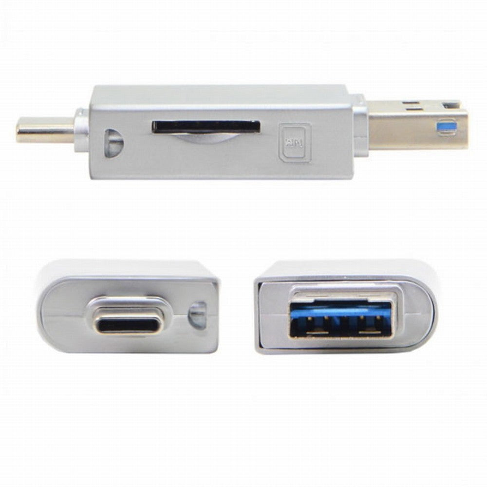 Chenyang USB-C Type C / USB 2.0 to NM Nano Memory Card TF Micro SD Card Reader for Huawei Cell Phone Laptop UC-061