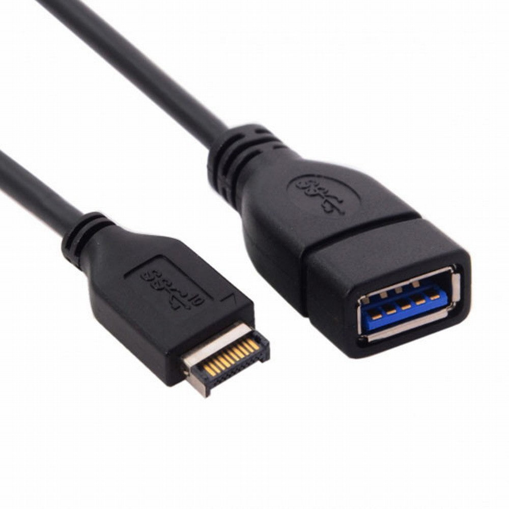 Chenyang USB 3.1 Front Panel Header to USB 3.0 Type-A Female Extension Cable 20cm UC-131