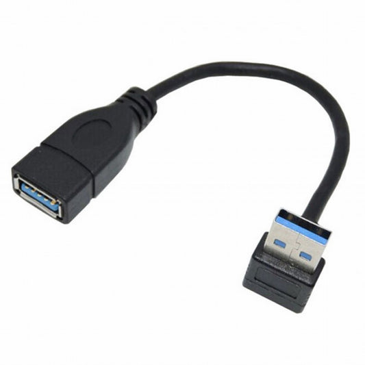 Chenyang Up Angled USB 3.0 Type-A Male to USB 3.0 Type-A Female Extension Cable 20cm 5Gbps 90 Degree U3-036-UP