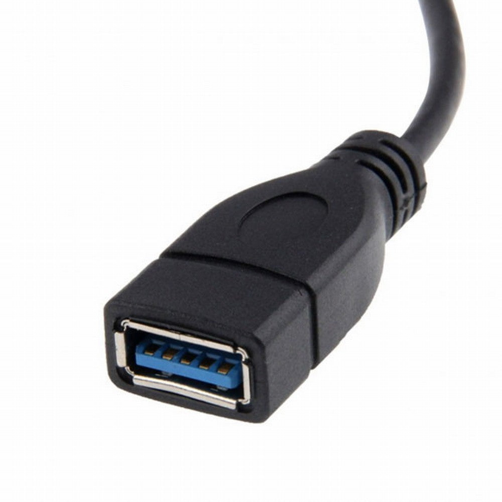 Chenyang Up Angled USB 3.0 Type-A Male to USB 3.0 Type-A Female Extension Cable 20cm 5Gbps 90 Degree U3-036-UP