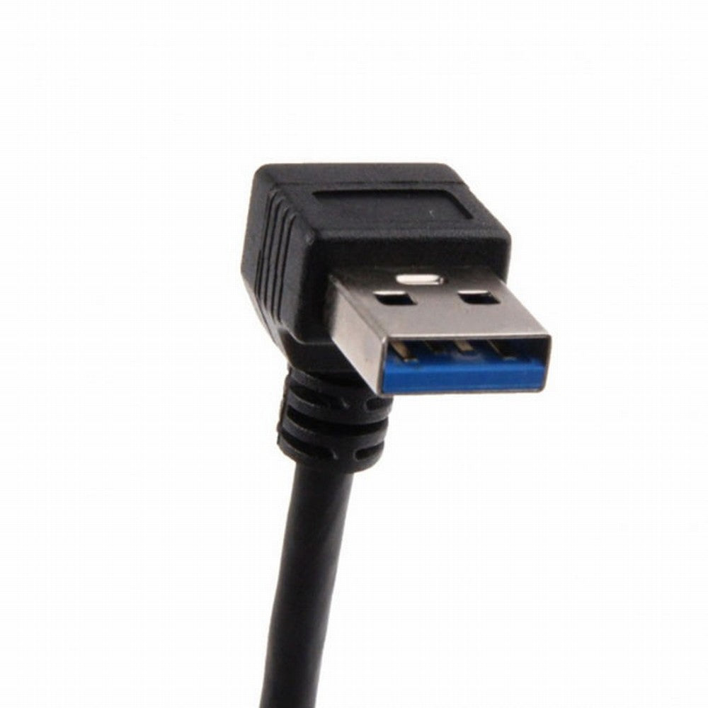 Chenyang Down Angled USB 3.0 Type-A Male to USB 3.0 Type-A Female Extension Cable 20cm 5Gbps 90 Degree U3-036-DN