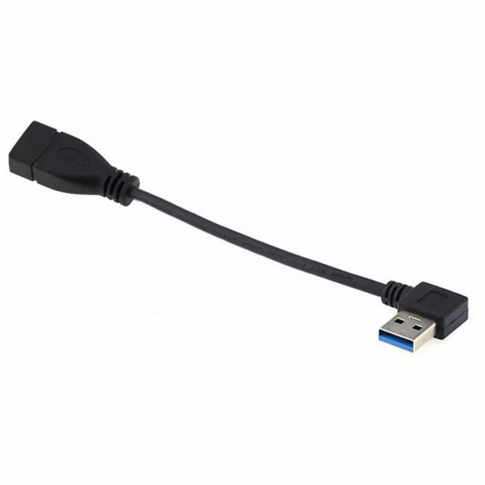 Chenyang Right Angled USB 3.0 Type-A Male to USB 3.0 Type-A Female Extension Cable 20cm 5Gbps 90 Degree U3-036-RI