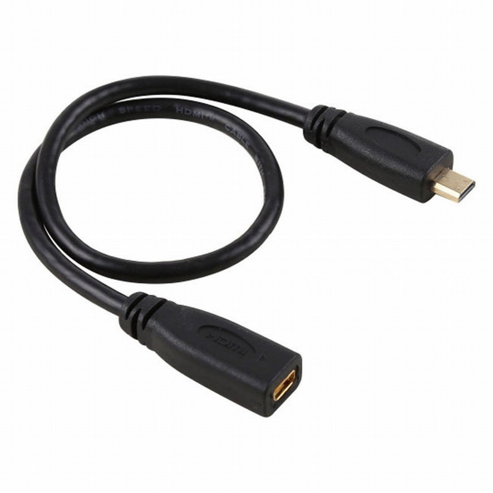 Chenyang HDMI 1.4 D Type Micro HDMI Male to Micro HDMI Female M/F Extension Cable 30cm HD-089