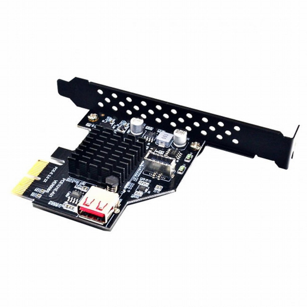 Chenyang USB 3.1 Front Panel Socket USB 2.0 to PCI-E Express Card Adapter for Motherboard UC-136