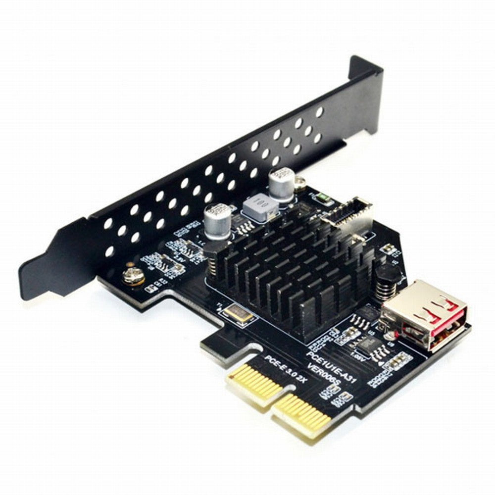 Chenyang USB 3.1 Front Panel Socket USB 2.0 to PCI-E Express Card Adapter for Motherboard UC-136