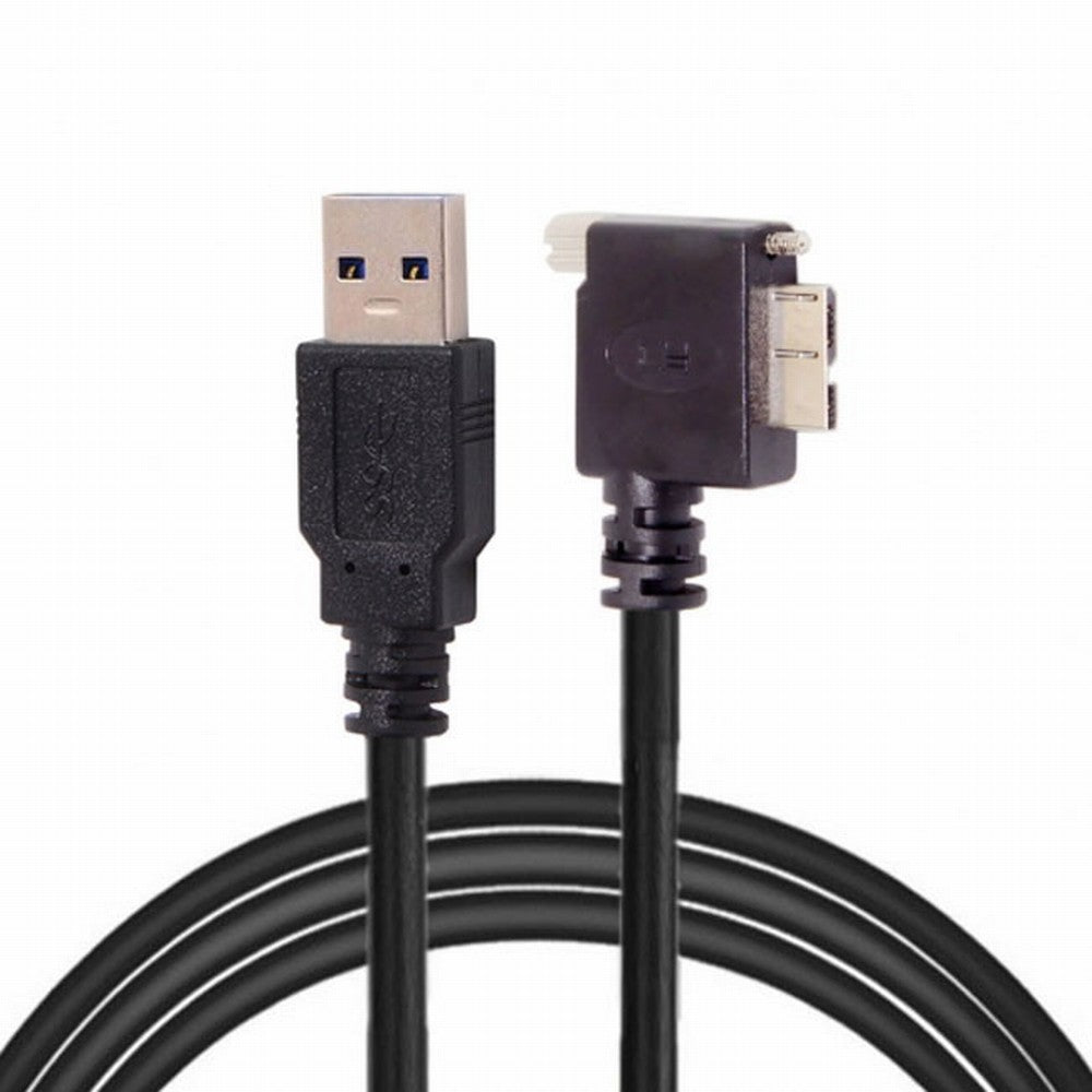 Chenyang  90 Degree Right Angled Micro USB Screw Mount to 3.0 Data Cable for Industrial Camera CC-U3-044-RI