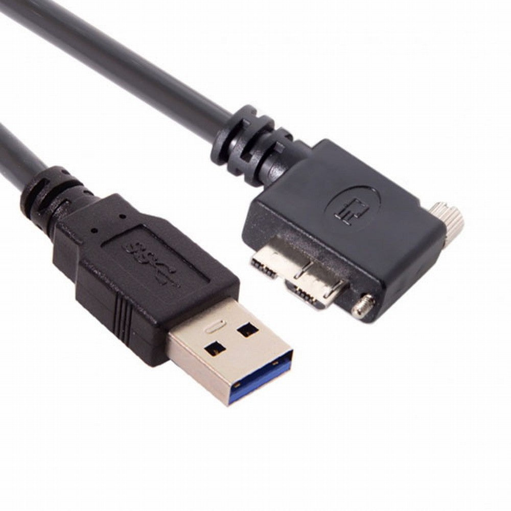 Chenyang  90 Degree Right Angled Micro USB Screw Mount to 3.0 Data Cable for Industrial Camera CC-U3-044-RI