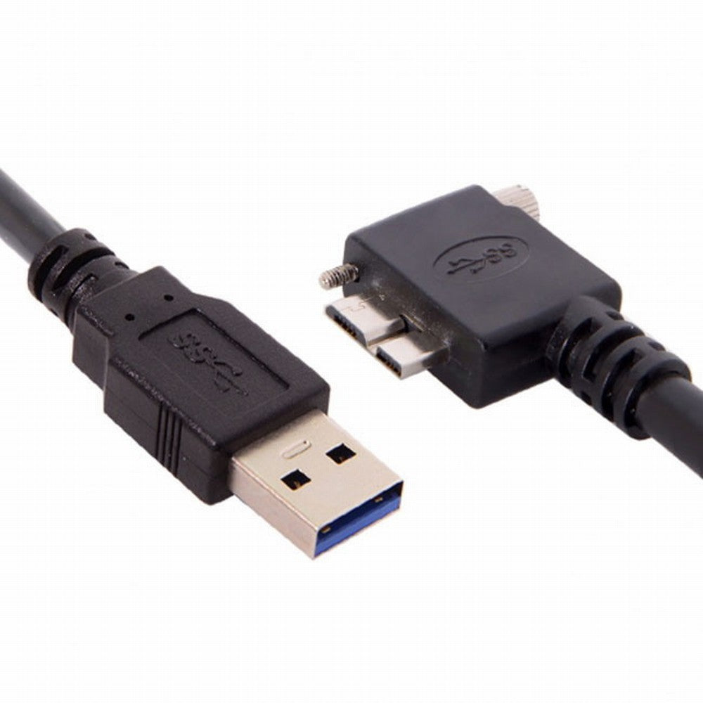 Chenyang  90 Degree Right Angled Micro USB Screw Mount to 3.0 Data Cable for Industrial Camera CC-U3-044-RI