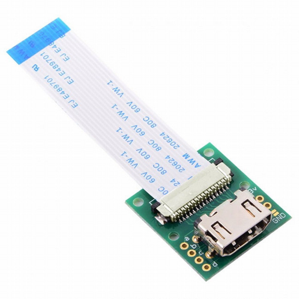 Chenyang Raspberry PI Camera Module to HDMI Type A Male HDTV FPC Flat Cable 5cm fit for PES001 CN-005