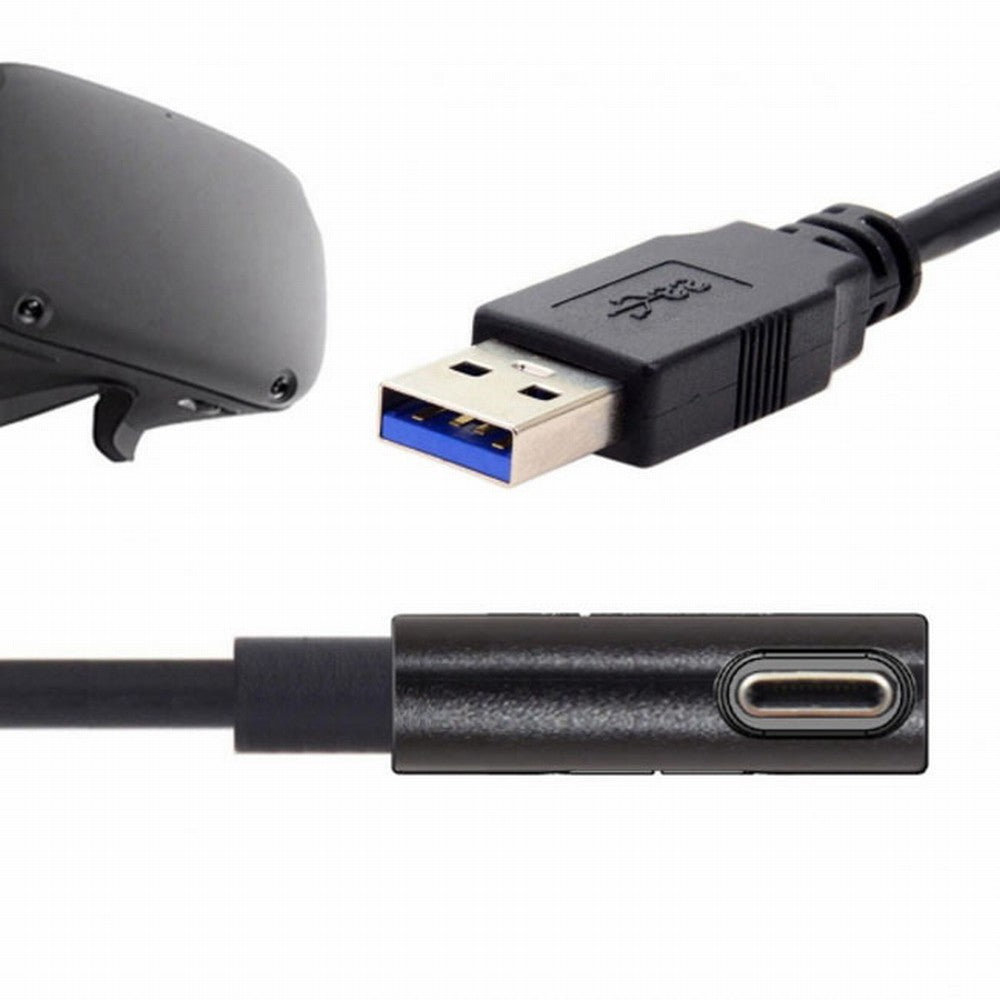 Chenyang Fit for Oculus Link VR USB 3.1 Type-C Left Right Angled Type to Standard USB3.0 Data Cable CC-UC-135