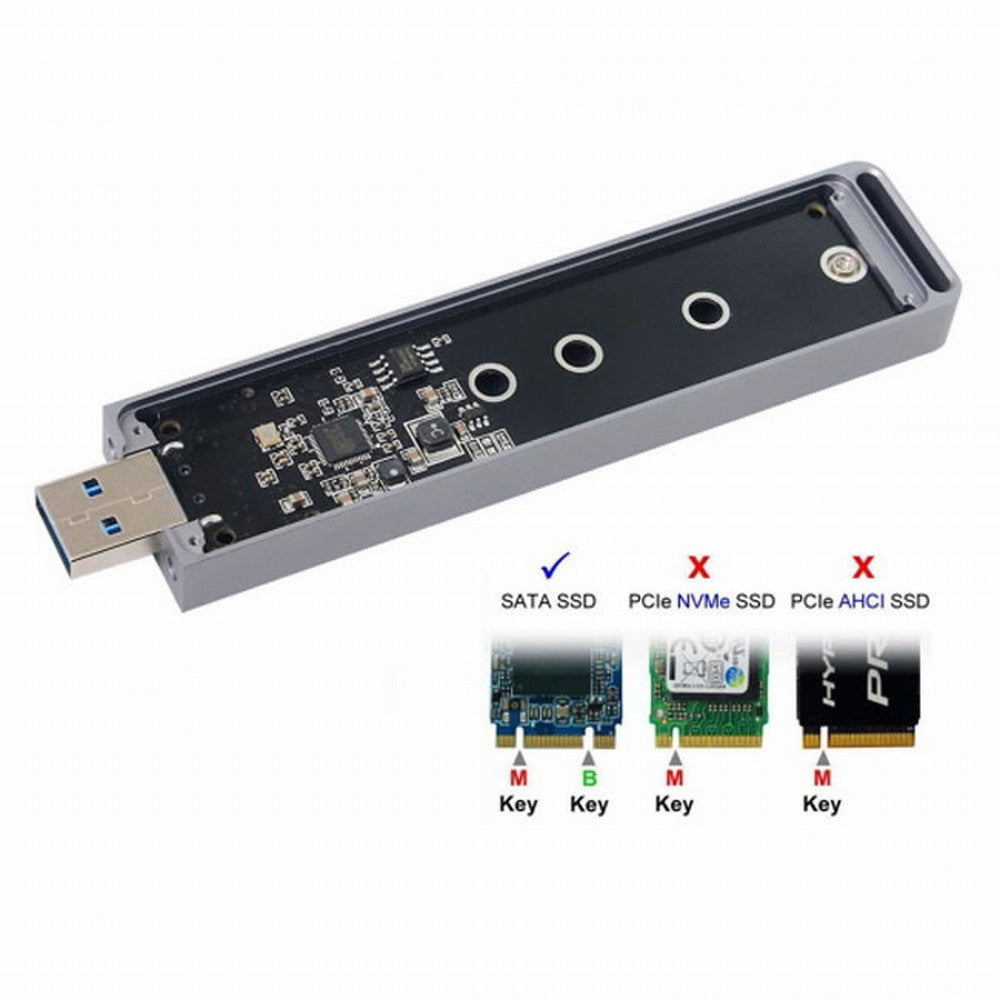 Chenyang B/M-key NGFF M2 SSD to USB 3.0 External PCBA Conveter Adapter Card Flash Disk Type U3-037