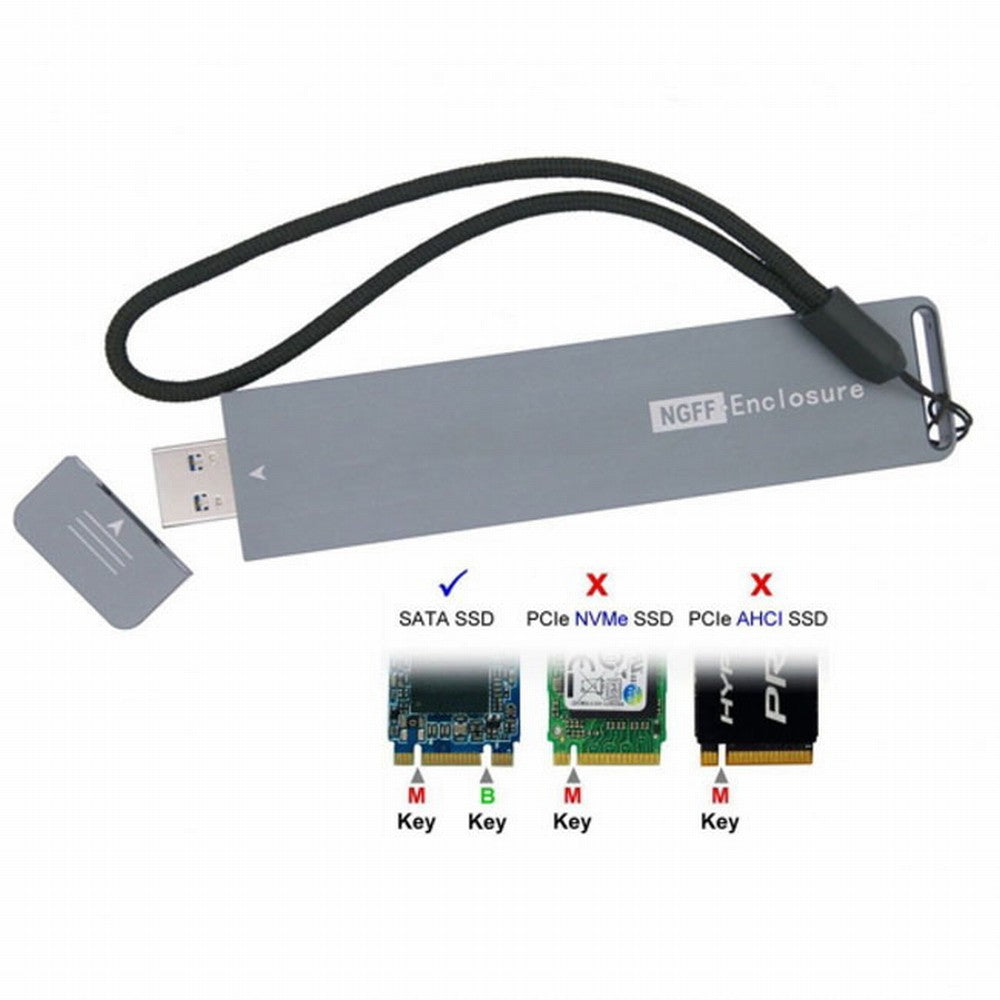 Chenyang B/M-key NGFF M2 SSD to USB 3.0 External PCBA Conveter Adapter Card Flash Disk Type U3-037