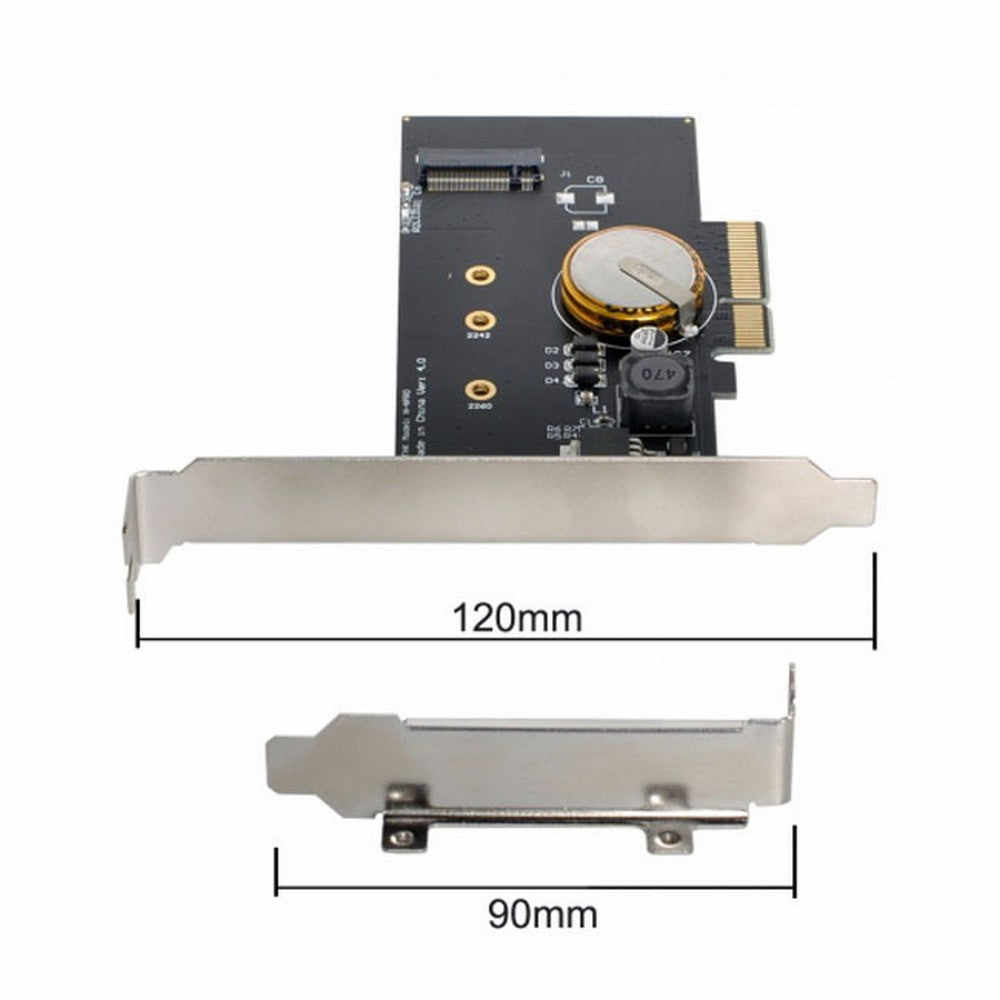 Chenyang PCI-E 3.0 x4 to M.2 NGFF M Key SSD Nvme Card Adapter PCI Express with Power Failure Protection 4.0F Super Capacitor SA-022