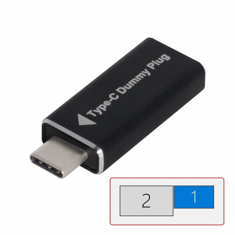 Chenyang CY Virtual Display Adapter USB-C Type-C DDC EDID Dummy Plug Headless Ghost Display Emulator 1920x1080p@60Hz UC-142