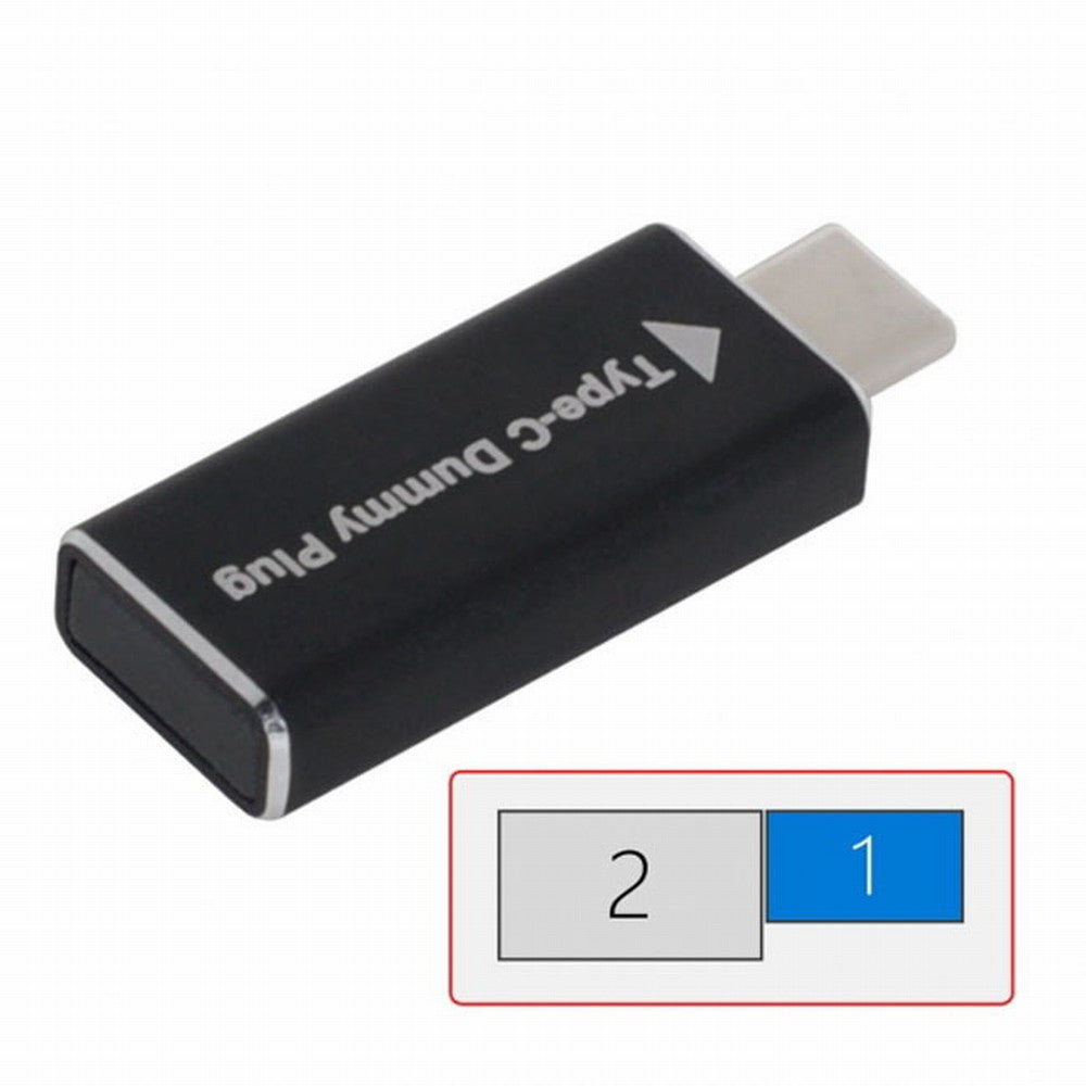 Chenyang CY Virtual Display Adapter USB-C Type-C DDC EDID Dummy Plug Headless Ghost Display Emulator 1920x1080p@60Hz UC-142