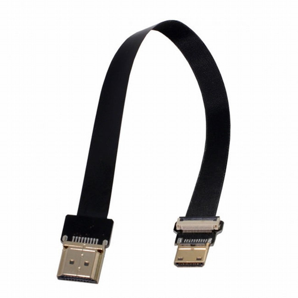 Chenyang CYFPV Mini HDMI Male to HDMI Male FPC Flat Cable 1080P for FPV HDTV Multicopter Aerial Photography CC-HD-190-BK