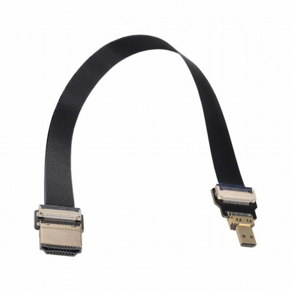 Chenyang CYFPV HDMI Male to Micro HDMI Male Extension FPC Flat Cable 1080P for FPV HDTV Multicopter Aerial Photography CC-HD-194-BK