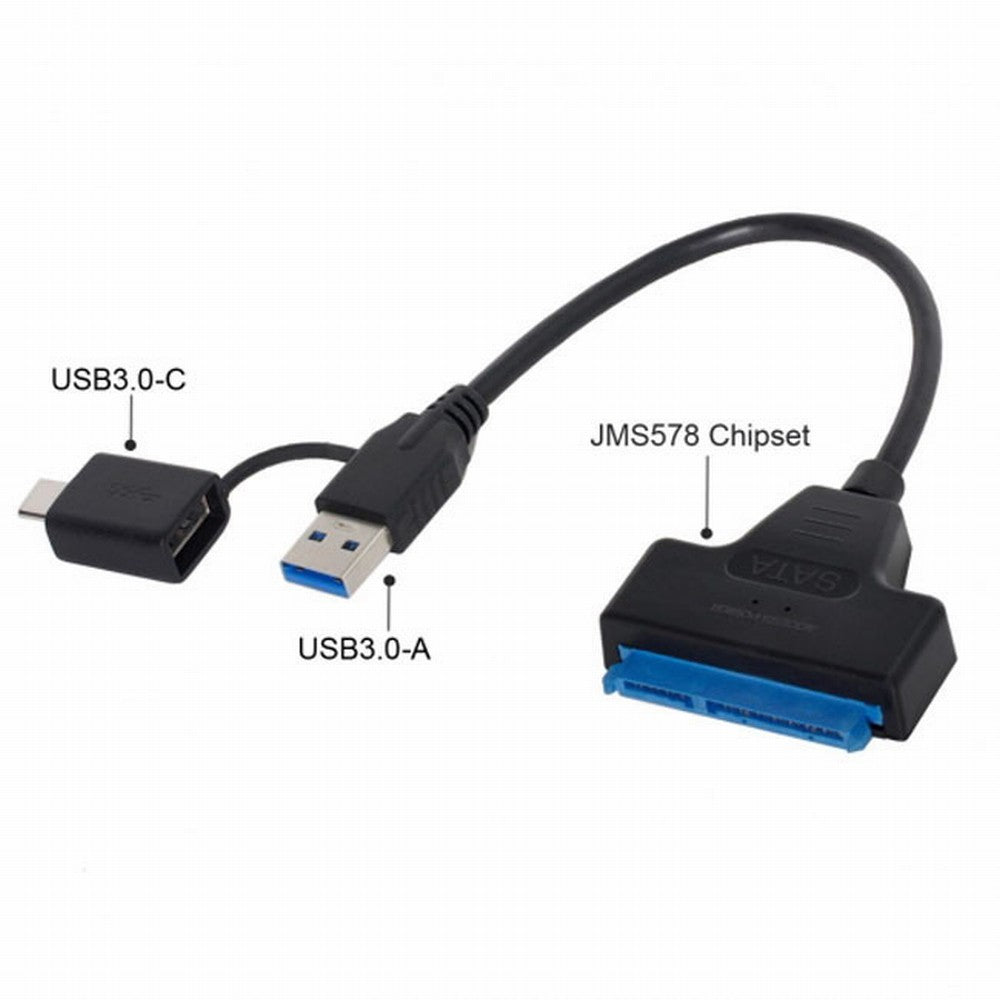 Chenyang Type C USB 3.0 Male to SATA 22 Pin 2.5" Hard disk driver SSD Adapter Cable for Macbook Laptop UC-147