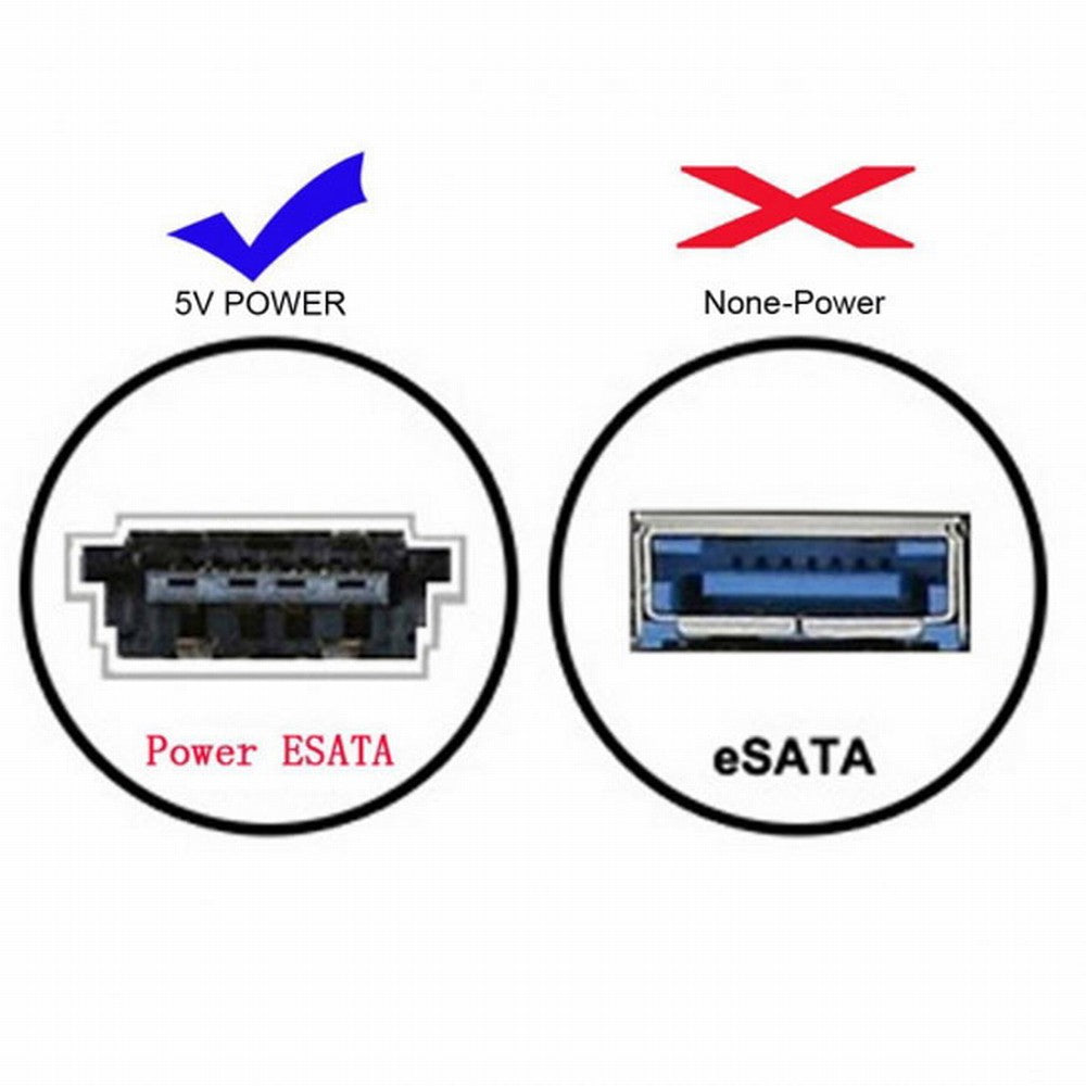 Chenyang USB 3.0 to Power Over eSATA DC5V Adapter USB2.0 to HDD/SSD/ODD eSATAp Converter U3-008