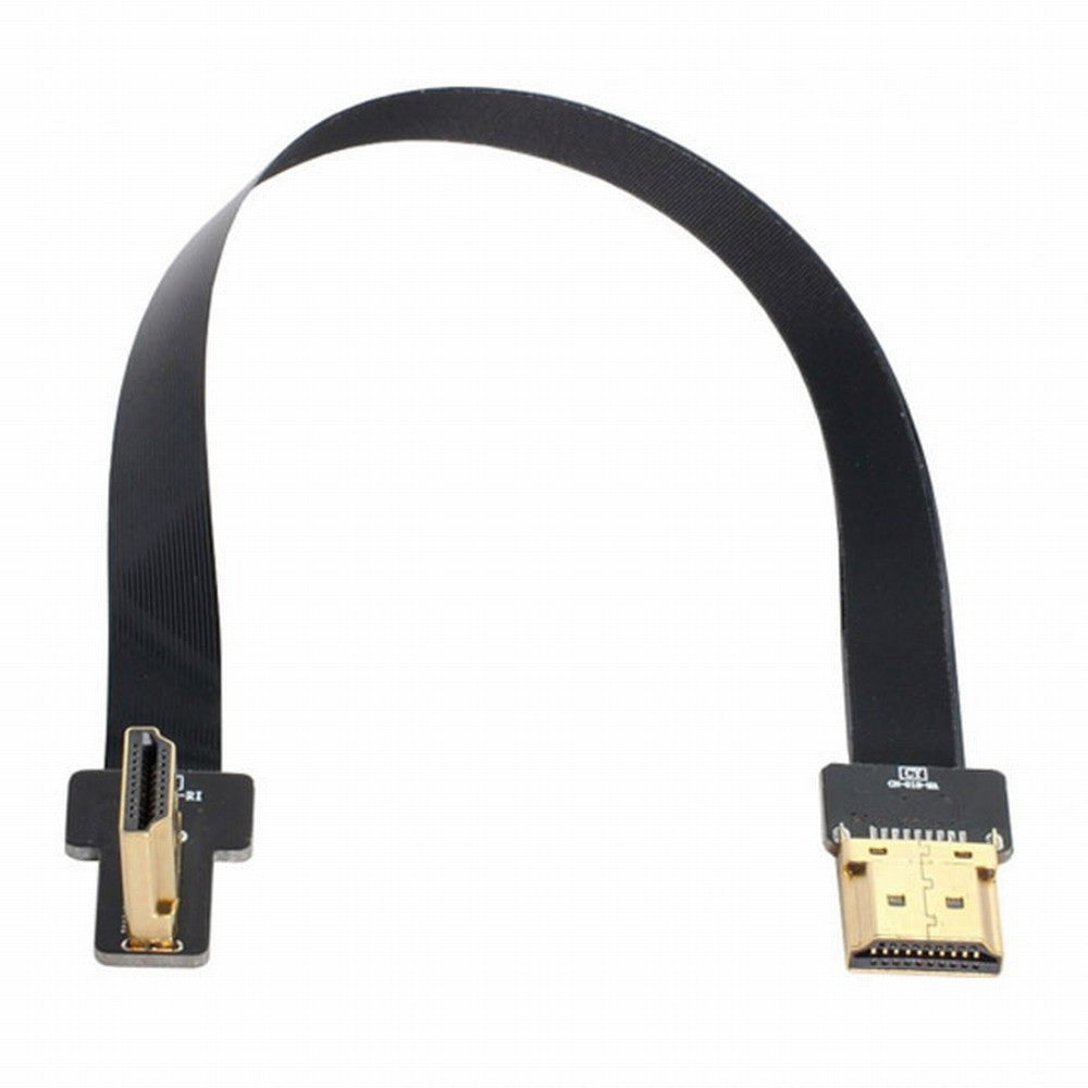 Chenyang CYFPV FPV HDMI Male to Left Angled 90D HDMI Male HDTV FPC Flat Cable for FPV HDTV Multicopter Aerial Photography CC-HD-198-LE