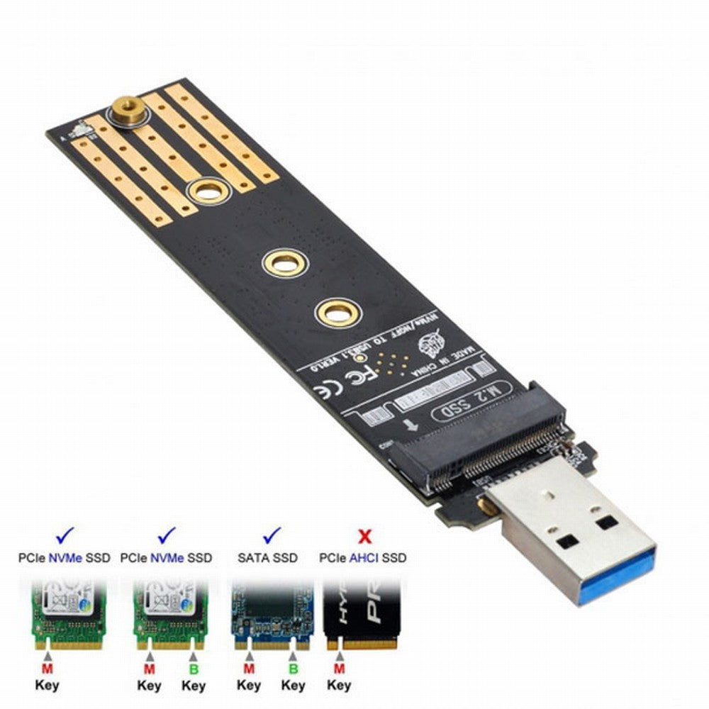 Chenyang USB 3.0 to NVME M-key M.2 NGFF SATA SSD External PCBA Case Conveter Adapter RTL9210B Chipset U3-057-2280MM