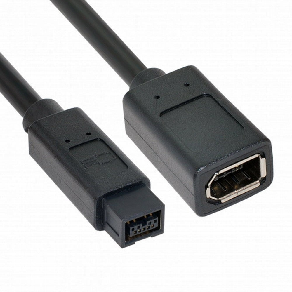 Chenyang IEEE 1394 6Pin Female to 1394b 9Pin Male Firewire 400 to 800 Cable 20cm CA-012