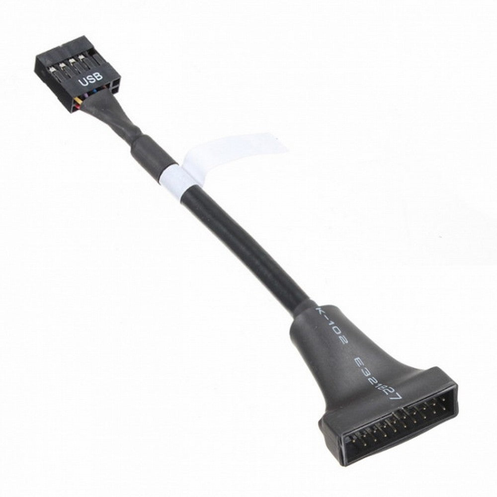 Chenyang USB 2.0 9Pin Motherboard Housing Male to USB 3.0 20pin Header Device Female Cable U3-076