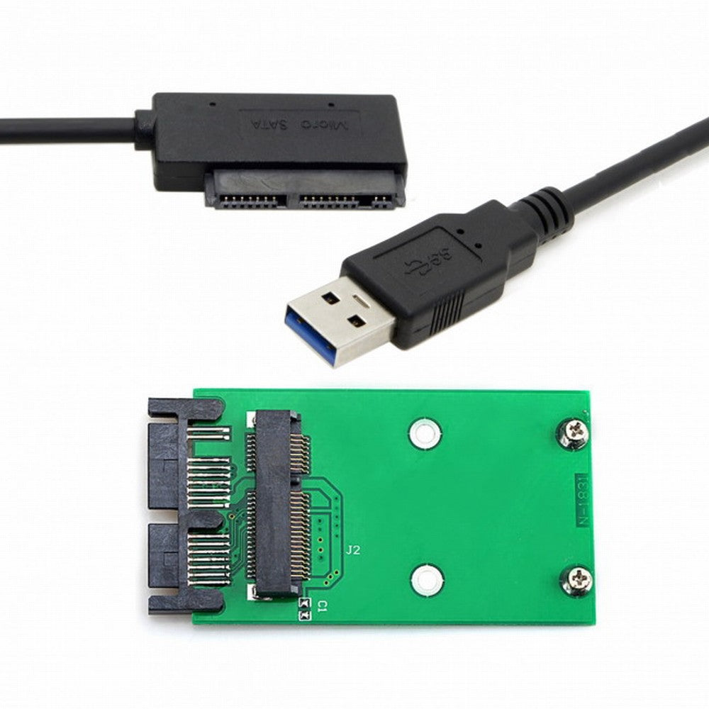 Chenyang USB 3.0 to mSATA 50Pin SSD 1.8" Micro SATA 7+9 16pin Adapter Add on Cards PCBA SA-119+U3-068