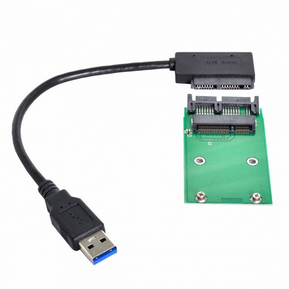 Chenyang USB 3.0 to mSATA 50Pin SSD 1.8" Micro SATA 7+9 16pin Adapter Add on Cards PCBA SA-119+U3-068