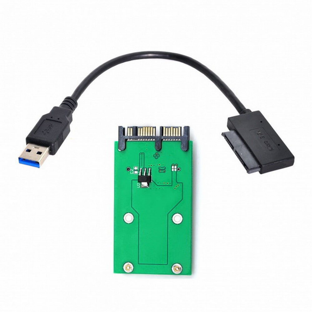 Chenyang USB 3.0 to mSATA 50Pin SSD 1.8" Micro SATA 7+9 16pin Adapter Add on Cards PCBA SA-119+U3-068