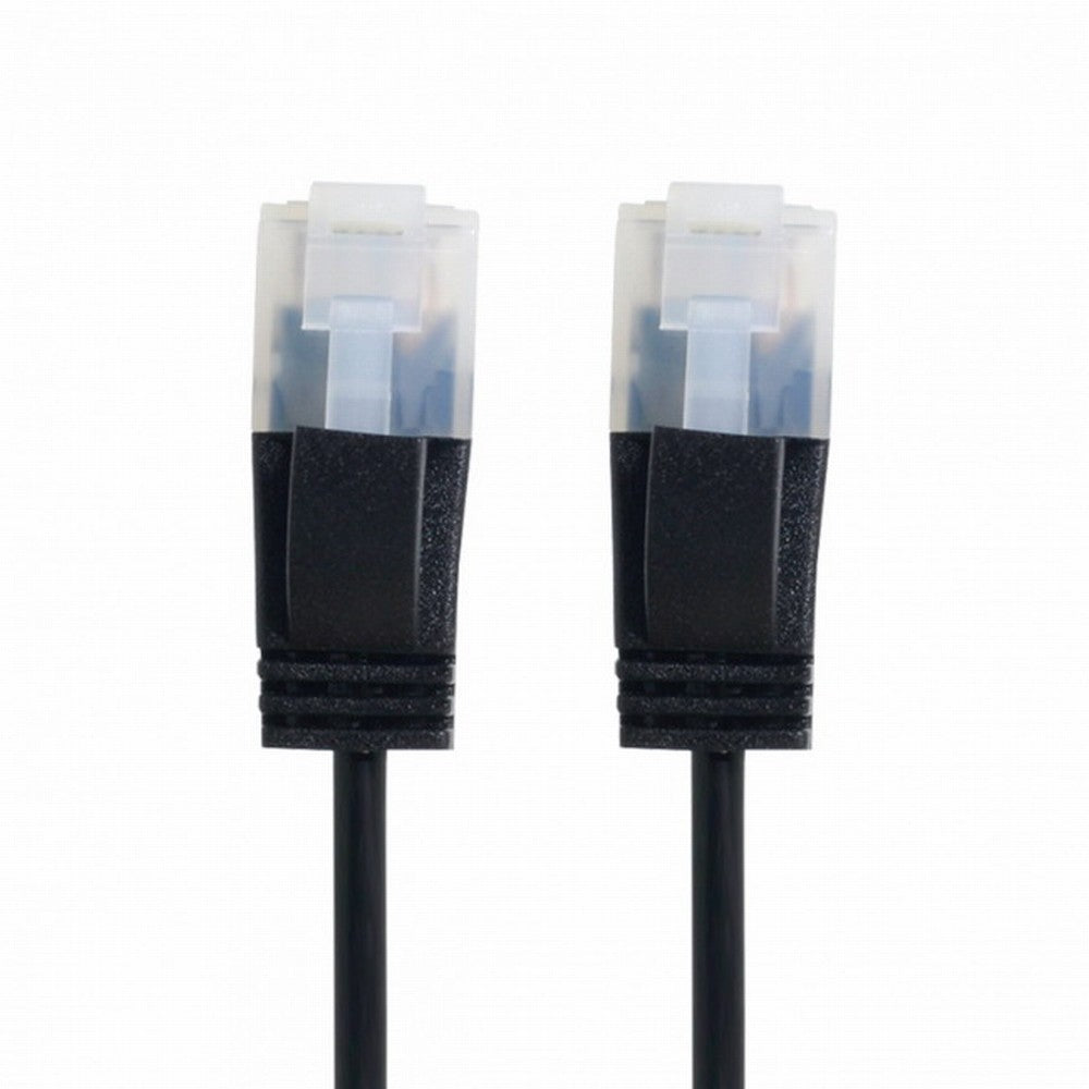 Chenyang Ultra Slim Cat6 Ethernet Cable RJ45 Straight Direction TP Network Cable Patch Cord 90 Degree Cat6a Lan for Laptop Router TV BOX CC-UT-009-BK