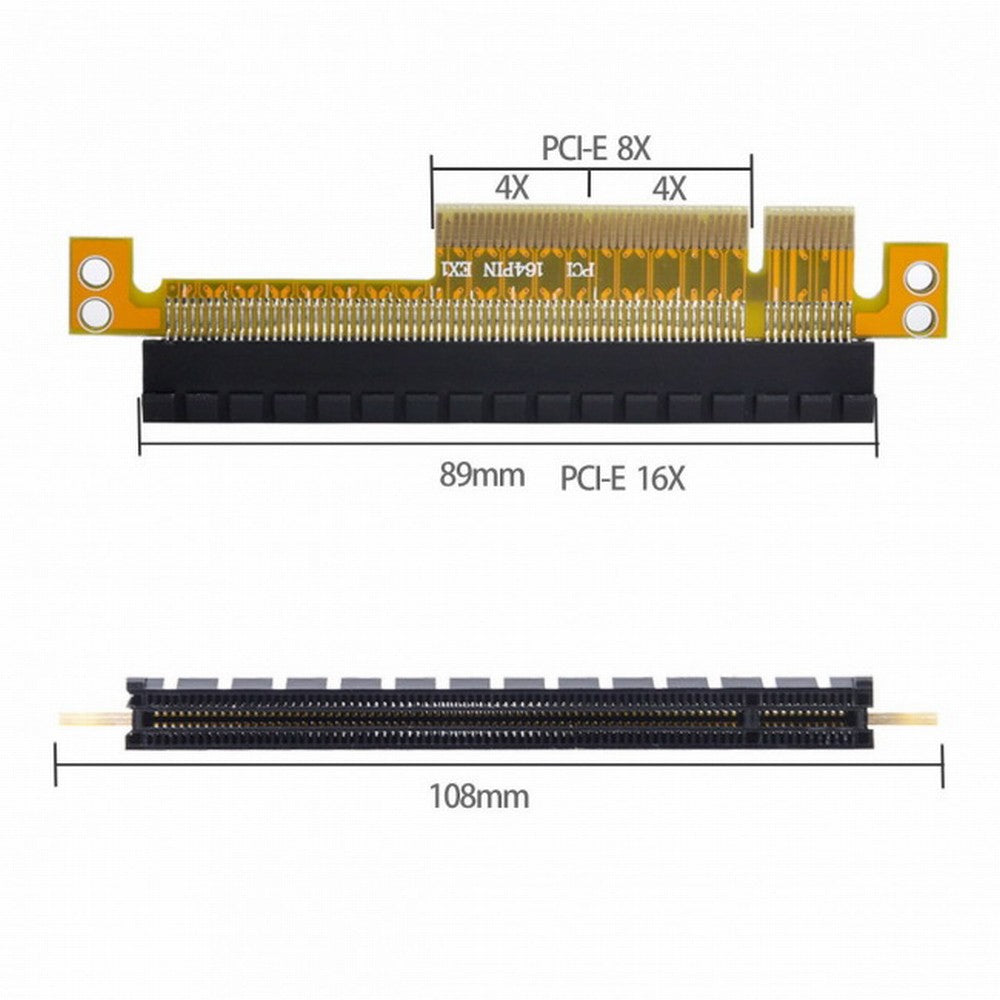 Chenyang PCI-E Express 8x to 16x Extender Converter Riser Card Adapter Male to Female Extension EP-006