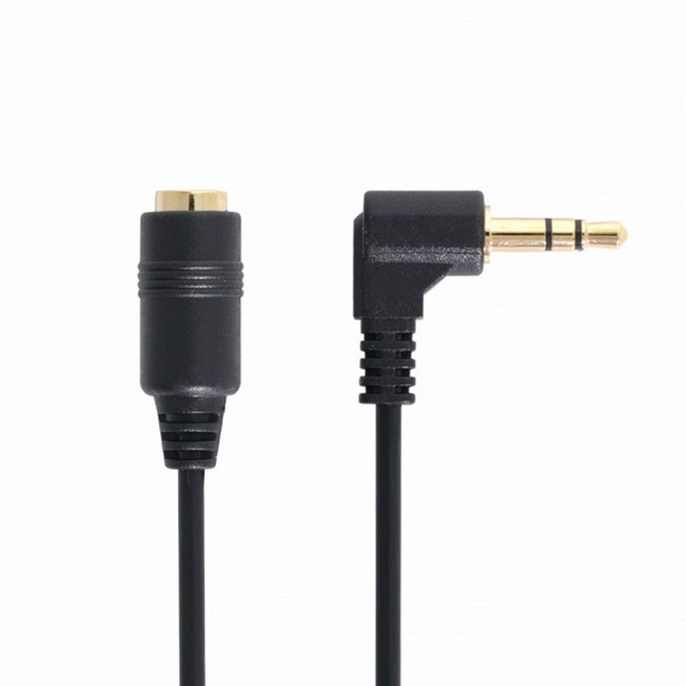 Chenyang 1Set 3/4 Poles Audio Stereo 90 Degree Right Angled 3.5mm Male to Female Extension Cable CA-008+045